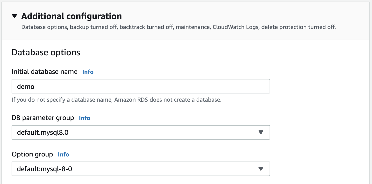 Create demo database