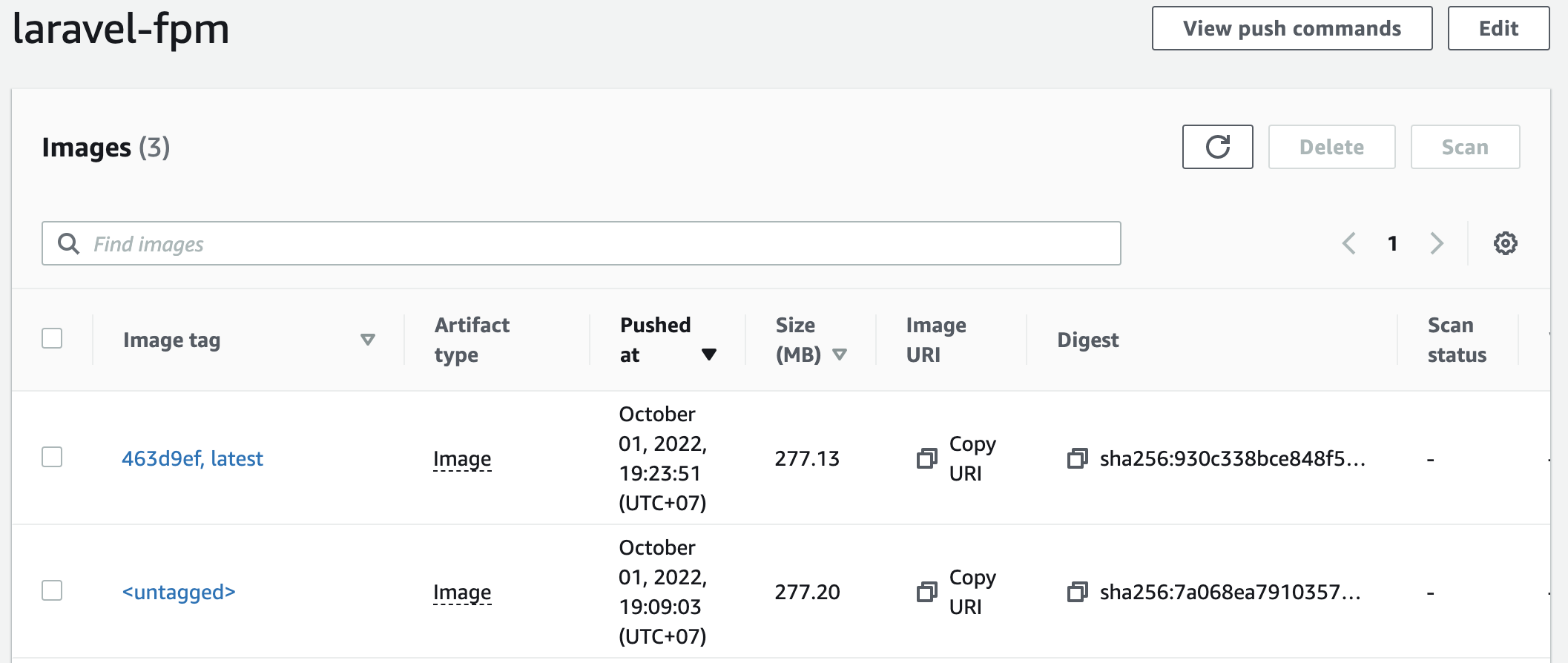 Aws ecr image