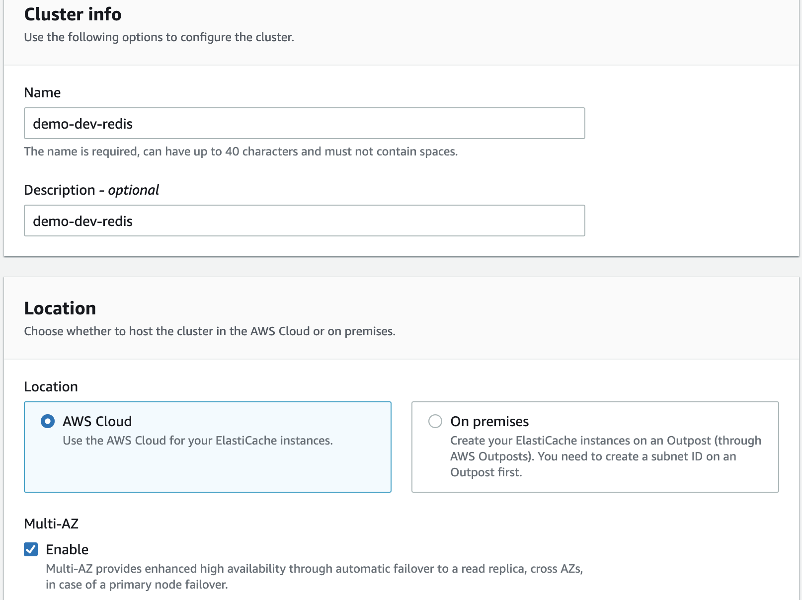 Setting redis name