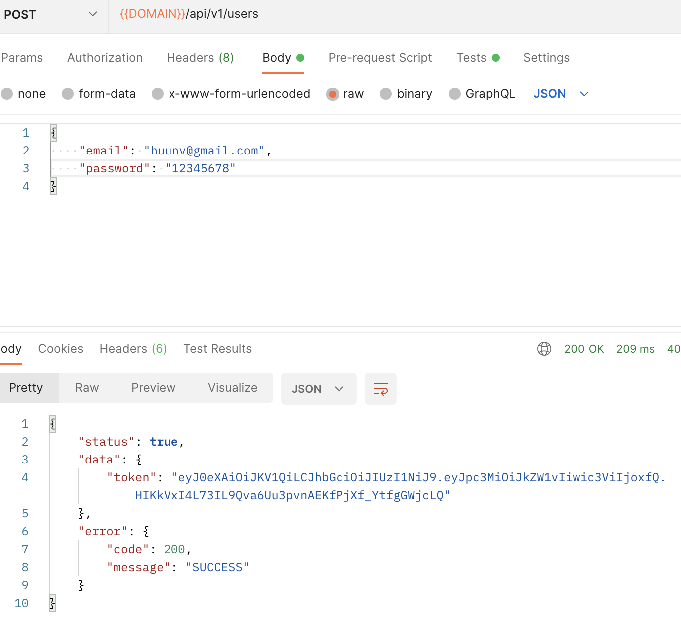 Auth with JWT token cakePHP 4